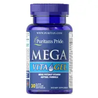 Витамины и минералы Puritan's Pride Mega Vita Gel, 30 капсул