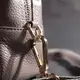 Женская интересная сумка с двумя ремнями из натуральной кожи Vintage 22275 Серый