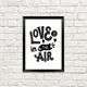 Постер в рамке Love is in the air 15x21 см (MT5_19L022)
