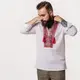 Вышиванка Moderika Чугайстер белая с красным орнаментом 41