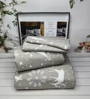 Navidad евро размер фланелевое постельное белье. Хлопок. Belizza Турция.