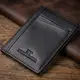 Мужской кошелек для карточек из натуральной кожи ST Leather 23091 Черный