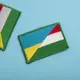 Шеврон на липучке флаг Украины и Венгрии Украина и Венгрия 5х8 см вышитый патч нашивка