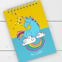 Блокнот на пружине А6 Вір у дива (единорог) (BL6_19D012)