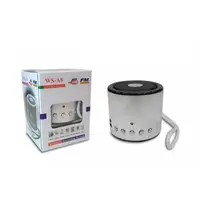 Портативна колонка WSTER WS-A8 Мініколонка з MP3, USB і FM-paдіо Сіра