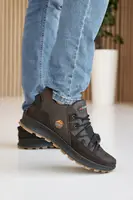 Мужские кроссовки кожаные зимние коричневые Ice field 71 Sport (44)