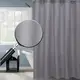 Шторка для ванной и душа 180x180 см водоотталкивающая с принтом штора для ванной с крючками,серебристо-серая