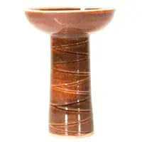 Чаша для кальяна Gusto Bowls - Classic Phunnel Glaze коричневая