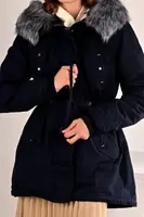 Парка женская зимняя синяя П591
