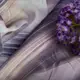 Ткань плательная атлас шелк стрейч фіолет