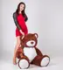 Большая мягкая игрушка мишка Yarokuz Билли 150 см Шоколадный