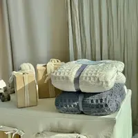 Плед на еко-овчині Dushka Home 21612 150х200 см темно-сірий