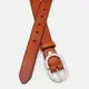 Женский кожаный ремень Borsa Leather CV1ZK-105br-brown
