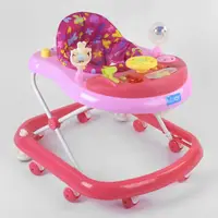 Ходунки с музыкальной панелью "JOY" песенки на русском языке, свет Pink (92522)