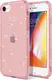 Силиконовый чехол для iPhone SE 2022 / 2020 / 8 / 7 - Glitter с блестками, Розовый