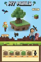 Магнітний конструктор Minecraft RESTEQ — 64 деталі + 2 фігурки, магнітні кубики 2×2 см, розвивальний набір у стилі Майнкрафт