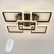 Потолочная LED люстра, светильник светодиодный черный Sunlight  6325/4+1S