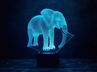Сменная пластина для 3D ламп "Слон 2" 3DTOYSLAMP