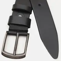 Чоловічий шкіряний ремінь Borsa Leather V1115FX19-black