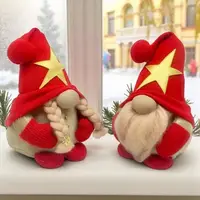 Мʼяка іграшка "Скандинавський гном", Hand Made (висота 26 см), (ЧЕРВОНИЙ)