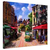 Картина на холсте Итальянская улица 40x50 см (H4050_ISK002)