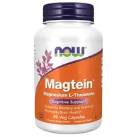 Витамины и минералы NOW Magtein, 90 вегакапсул