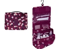 Дорожный органайзер Monopoly toiletry pouch. Бордовый в цветочки. УЦЕНКА
