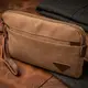 Практичная мужская барсетка из текстиля 21260 Vintage Коричневая