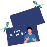 Женская косметичка с принтом на молнии I'm fine! 20х12 см