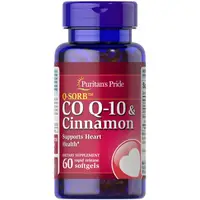 Натуральная добавка Puritan"s Pride CO Q10 with cinamon, 60 капсул