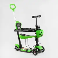 Самокат 5в1 трехколесный Best Scooter с защитным бампером 77099