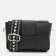 Женская кожаная сумка Borsa Leather K12118bl-black