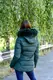 Куртка женская зеленая зимняя код П338 L