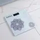 Напольные весы Bathlux супероточные из стекла до 180 кг с точностью до 100 г дизайн Classical purple