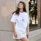Футболка Гусь Хуяк. Белая оверсайз