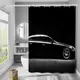 Шторка для ванны из полиэстера водонепроницаемая Bathlux 180x180 см с кольцами, занавеска для ванной комнаты