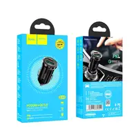 Адаптер автомобільний Hoco Leading car charger Z44 |1USB/1Type-C, 3A, 20W, QC/PD|