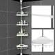 Угловая полка для ванной комнаты раздвижная Multi Corner Shelf GY-188