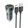 Адаптер автомобильный HOCO Type-C cable Transparent Discovery Edition dual port Z47 |2USB, QC, 3A|
