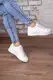 Кеды женские Fashion Vesuvian 3111 38 размер 23,5 см Белый