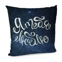 Подушка диванная с бархата Я тебя люблю 45x45 см 45BP_17L013