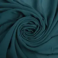 Ткань плательная шифон Sheila зелено синий
