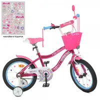 Велосипед детский Profi Unicorn Y18242S-1K 18 дюймов малиновый