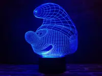 Сменная пластина для 3D светильников "Смурфик" 3DTOYSLAMP