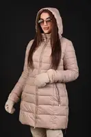 Куртка женская зимняя бежевая код П394