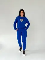 Теплий спортивний костюм AO5055 Синій S/M