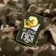 Шеврон на липучке Не души гуся хаки 5х8 см вышитый патч нашивка