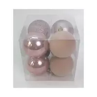 Набор игрушек на елку Novogod'ko 974413 6 см 8 шт шампань