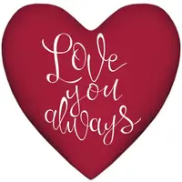 Подушка сердце XXL Love you always 57x57 см (6PS_17L001)