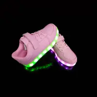 Кроссовки светящиеся детские Pink W20